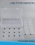 Hlotmeky Clear Tackle Box with Dividers