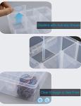 Hlotmeky Clear Tackle Box with Dividers