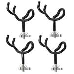 Haida 4PCS 20° Angle Steel Rod Holder Set