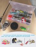 Hlotmeky Clear Tackle Box with Dividers