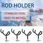 Haida 4PCS 20° Angle Steel Rod Holder Set