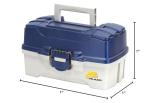 Plano Angelbox Double Access Tackle Box, Blue/Off White