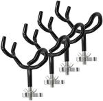 Haida 4PCS 20° Angle Steel Rod Holder Set