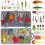 Fishing Lures Kit: Bass, Trout, Salmon Tackle