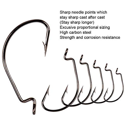Sougayilang High Carbon Steel Fishing Hooks Set