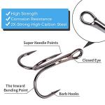 UCEC Fishing Hooks Treble Hooks Kit, Saltwater Freshwater