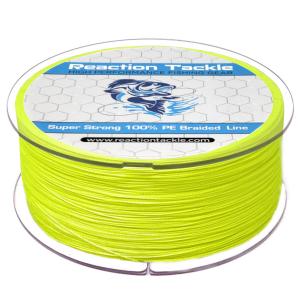 Hi Vis Yellow Braided Fishing Line - 4 & 8 Strands