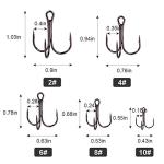 UCEC Fishing Hooks Treble Hooks Kit, Saltwater Freshwater