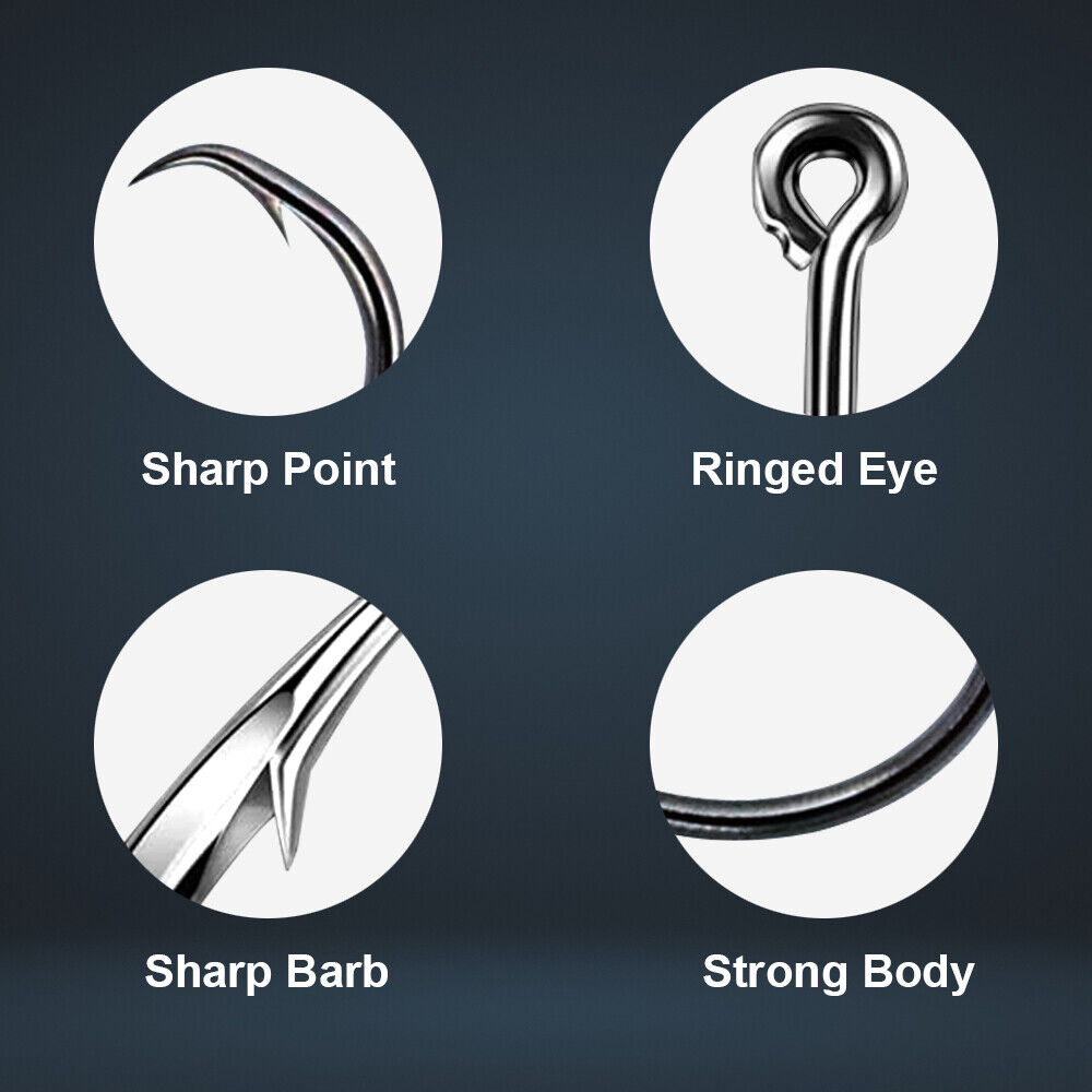 25-Pack of Ultra Sharp In-Line Circle Hooks by Reaction Tackle