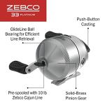 Zebco 33 Platinum Spincast Reel, 4+1 Bearings