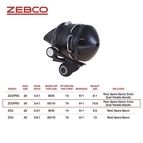Zebco Omega Pro 3SZ SC Reel 10#, Size 30