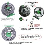 Large Arbor CNC Aluminum Alloy Body Fly Reel 5/6 7/8wt