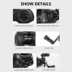 Left Handed Baitcasting Reel with 7.2/1 Gear Ratio