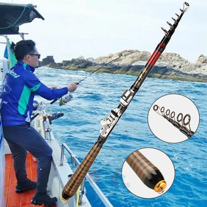 Portable Carbon Fiber Spinning Sea Fishing Rod