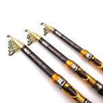 Telescopic Spinning Fishing Rod Tackle Carbon Fiber Pole