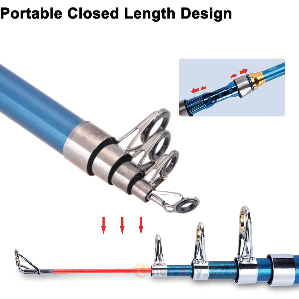 Portable Telescopic Fishing Pole Kit - 3.6m