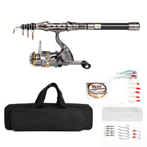 Telescopic Fishing Rod & Reel Combo with Line
