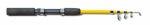 Eagle Claw Pack-It Yellow Spinning Rod, 5-Feet 6-Inch