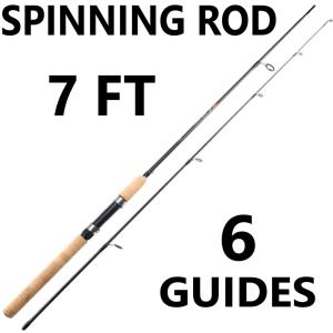 Portable Carbon Fiber Spinning Rod for Fishing
