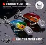 8-Pack Small Minnow Crankbaits Fishing Lures