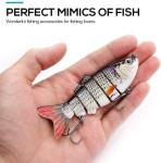 Lifelike Jointed Swimbait Crankbait Lures - 5 Pack