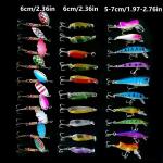 30pcs Fishing Lures Kit - Spinner Baits for Bass