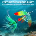 FONMANG 12-Pack Fishing Lure Spinners for All Species