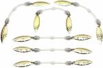 Harmony Fishing Twin Blade Spinner Blades 6 Pack