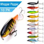 10 Fishing Lures Whopper Plopper for Bass
