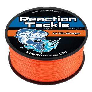 Hi Vis Orange Braided Fishing Line - 4/8 Strands