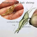 20 Soft Shrimp Fishing Lures with Luminous Hooks