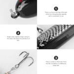 2-Pack Floating Whopper Plopper Fishing Lures