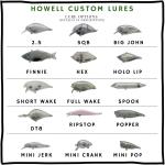 Howell Midnight Gill Custom Painted Bass Lure