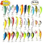 30-Piece Fishing Lures Kit for Bass Fishing