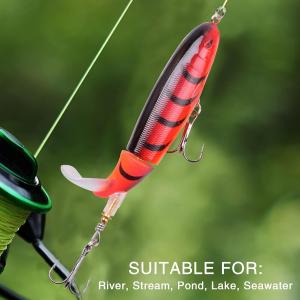 2-Pack Topwater Plopper Lures for Bass Fishing