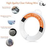 Invisible Monofilament Fishing Line - 755 ft Clear