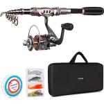 PLUSINNO Telescopic Fishing Rod and Reel Combo