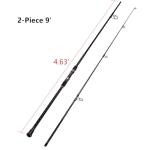 Fiblink 9-Foot Graphite Surf Spinning Fishing Rod