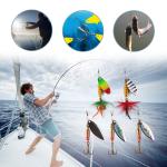 10-Pack Metal Fishing Lures for Bass & Trout