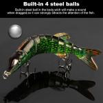 3 Fishing Lures 9-Segment Bass Swimbait Set