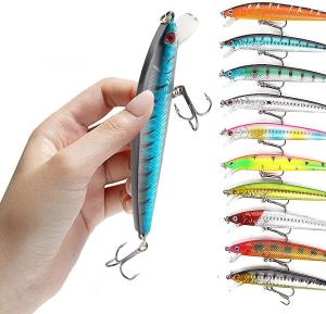 10-Pack Fishing Lures for Bass Tackle
