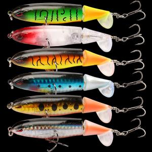6-Pack Whopper Plopper Topwater Fishing Lures
