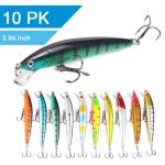 10-Pack Fishing Lures for Bass Tackle