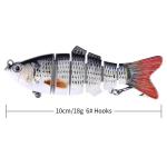 6 Piece Jointed Fishing Lures Set with Box