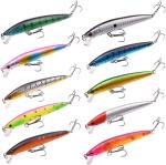 10-Pack Fishing Lures for Bass Tackle
