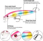 10-Pack Fishing Lures for Bass Tackle