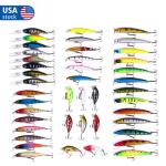 43-Piece Mixed Minnow Fishing Lure Set