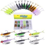Crappie Baits Kit with Soft Plastic Jigs and Lures