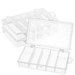 3 Pack Clear Fishing Tackle Storage Box