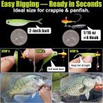 Crappie Baits Kit with Soft Plastic Jigs and Lures